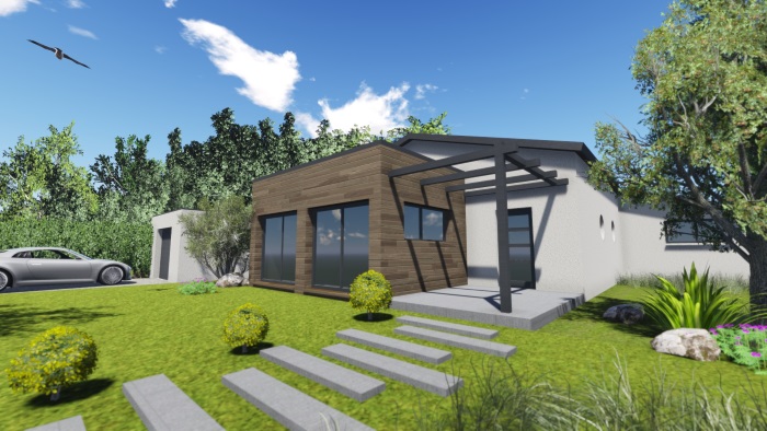 VISUEL 2 PROJET RENOVATION EXTENSION MAISON A MERVILLE